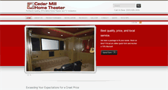 Desktop Screenshot of cedarmillhometheater.com